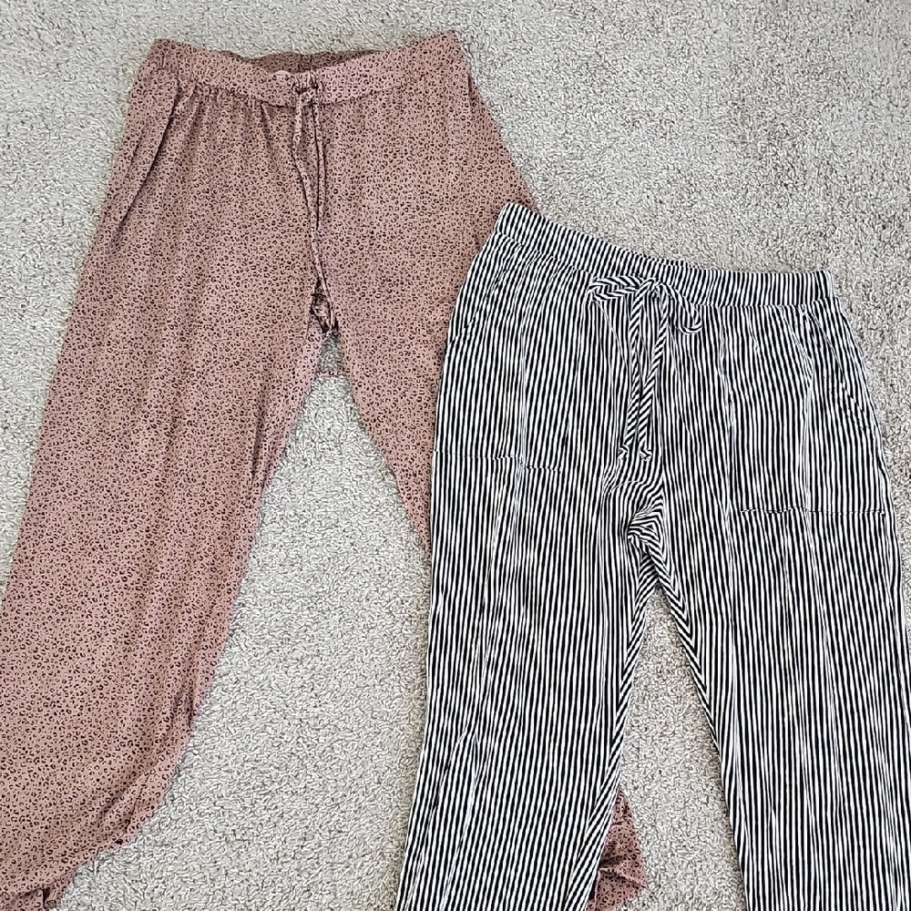 Gaze Women's Leopard and Black Striped Joggers - 2 For 25